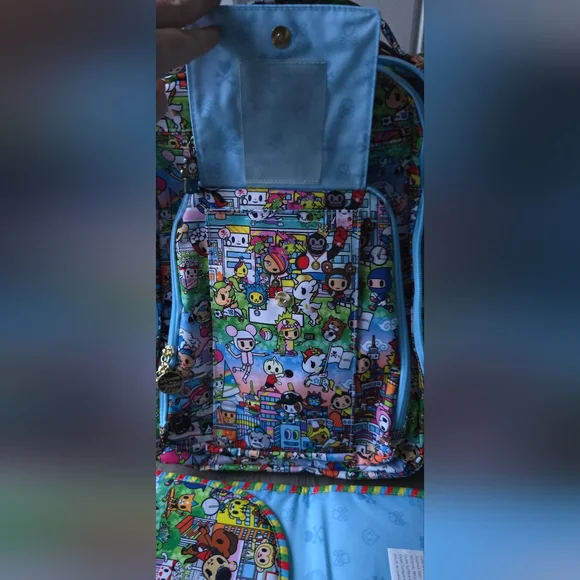 Tokidoki x JuJuBe Be Right Back Diaper Bag Backpack + Changing Pad | Rare Collab - Picture 11 of 14